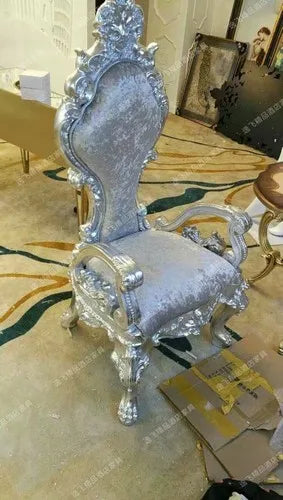 New Classical Princess Chair Hotel Clubhouse Upscale Decoration High Back Table and Chair Combination Modern and Simple