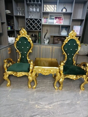 New Classical Princess Chair Hotel Clubhouse Upscale Decoration High Back Table and Chair Combination Modern and Simple