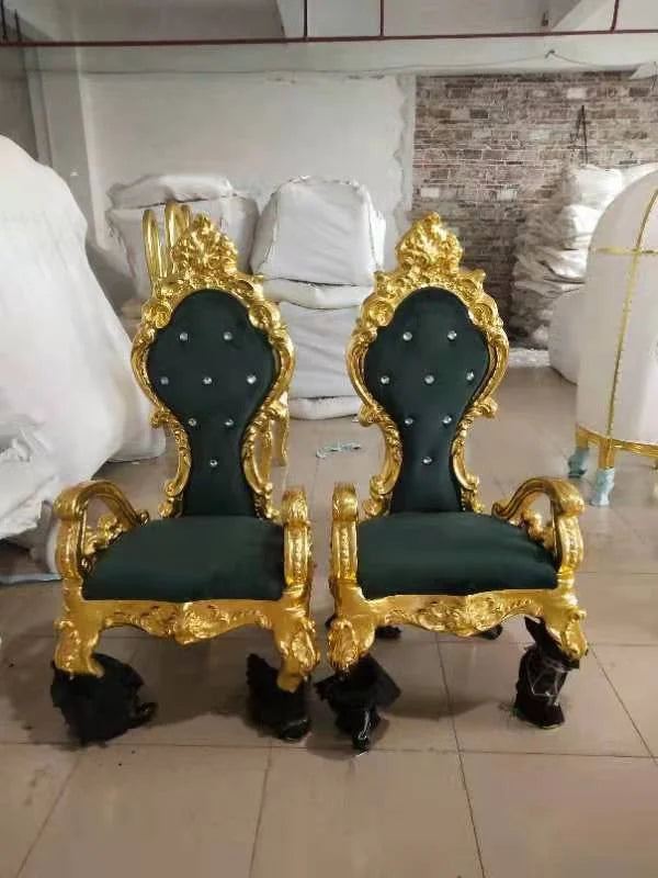 New Classical Princess Chair Hotel Clubhouse Upscale Decoration High Back Table and Chair Combination Modern and Simple