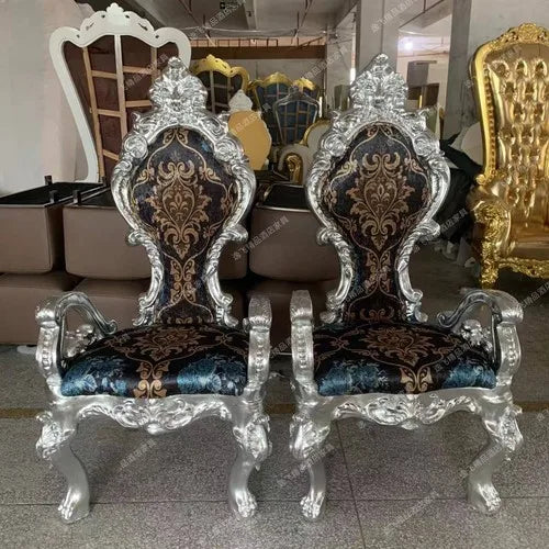 New Classical Princess Chair Hotel Clubhouse Upscale Decoration High Back Table and Chair Combination Modern and Simple