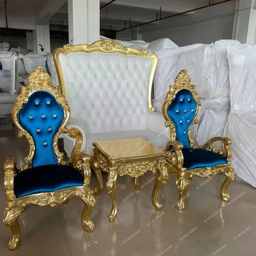 New Classical Princess Chair Hotel Clubhouse Upscale Decoration High Back Table and Chair Combination Modern and Simple