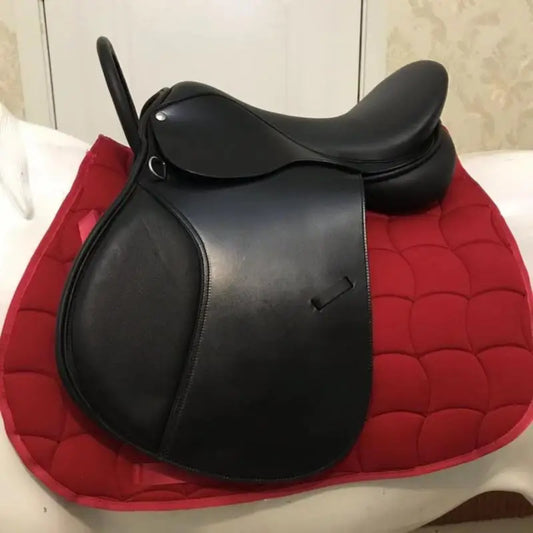 New Cowhide Integrated Pommel Saddle Harness Accessories Comfortable And Breathable Equestrian Equipment Horse Saddle