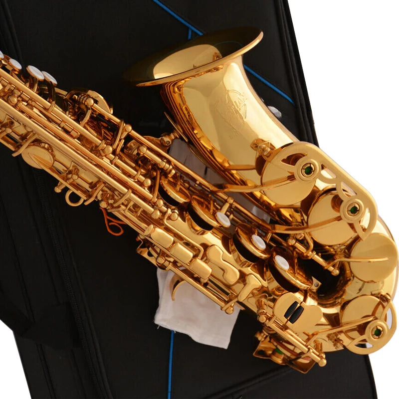 New Golden Alto Saxophone Eb Saxophone Professional Performance