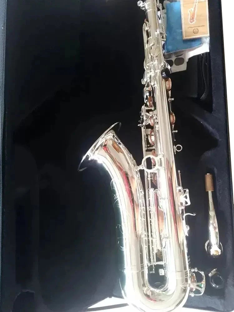 New Japanese Silvering YTS 875EX B-flat professional Tenor saxophone all-silver made the most comfortable feel tenor sax jazz Mu