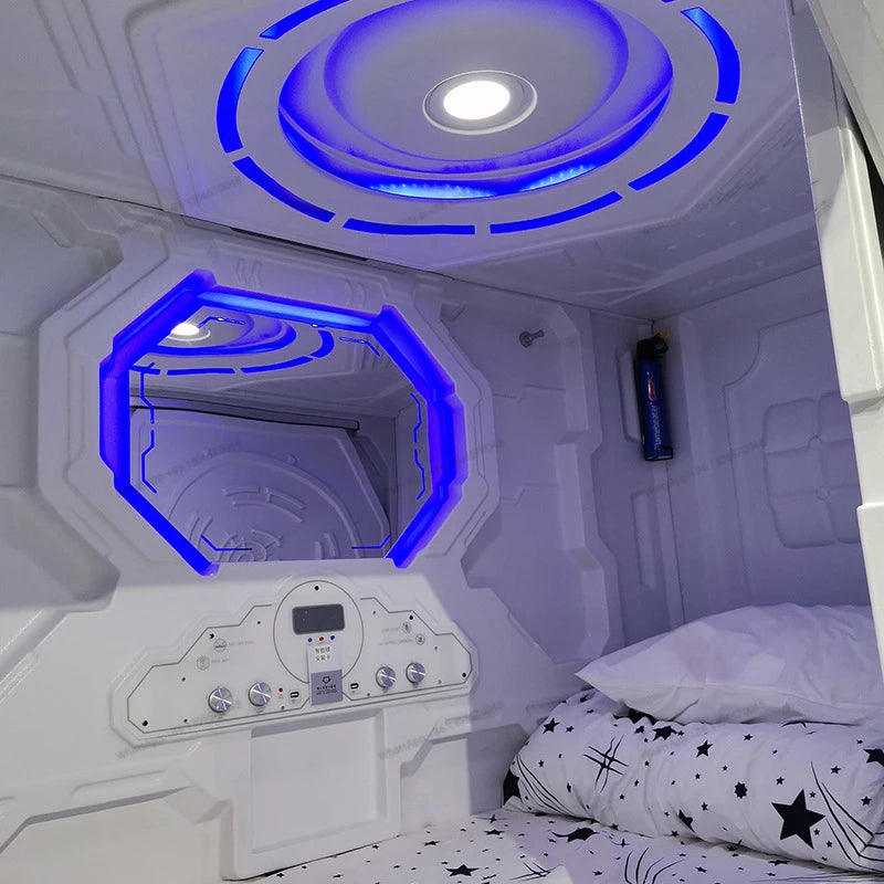 New Modern Space Shuttle Series Space Module Sleep Bed Intelligent Hotel Big Bed Hotel Apartment Equipment