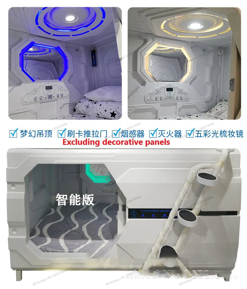 New Modern Space Shuttle Series Space Module Sleep Bed Intelligent Hotel Big Bed Hotel Apartment Equipment