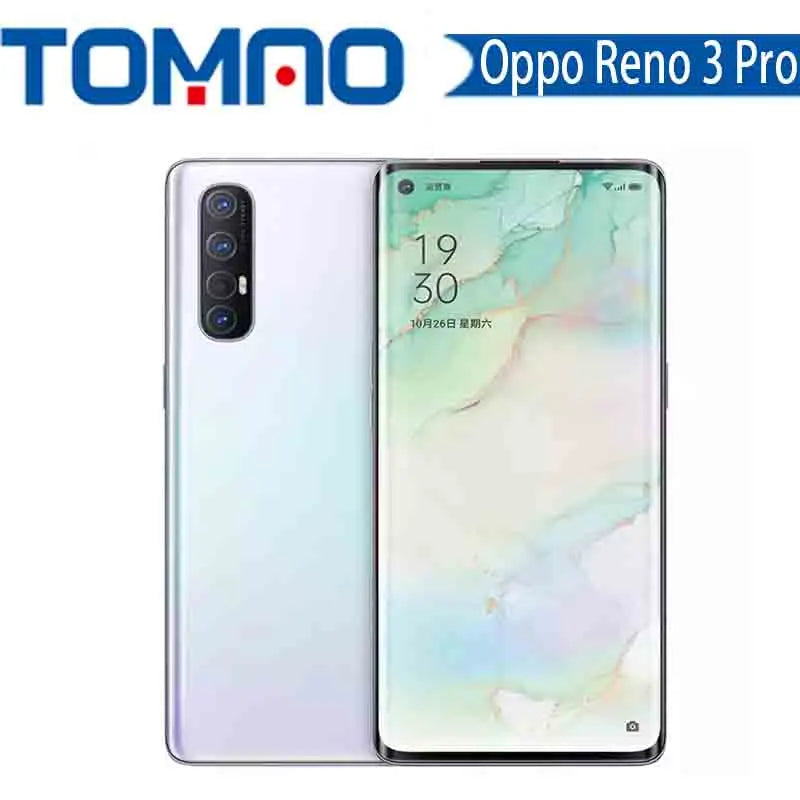 New Oppo Reno 3 Pro 5G Mobile phone Android 9 Snapdragon 765G 6.5" 48MP Real Cameras 4025mAh Battery Google Play OTA Update NFC