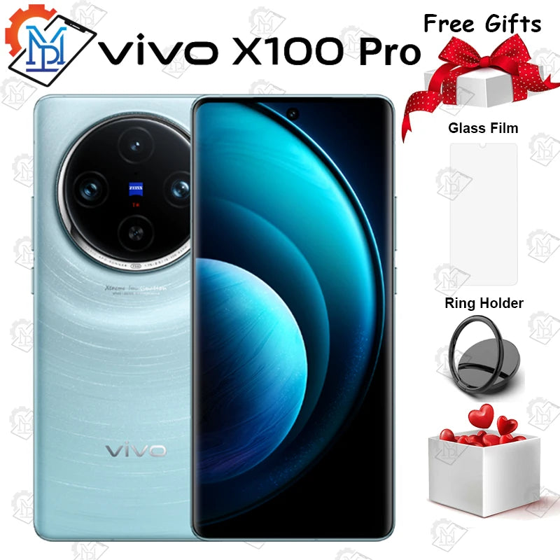 New Original VIVO X100 Pro 5G 6.78“ LTPO AMOLED Screen Dimensity 9300 Android 14 Battery 5400mAh 100W SuperCharge Smartphone