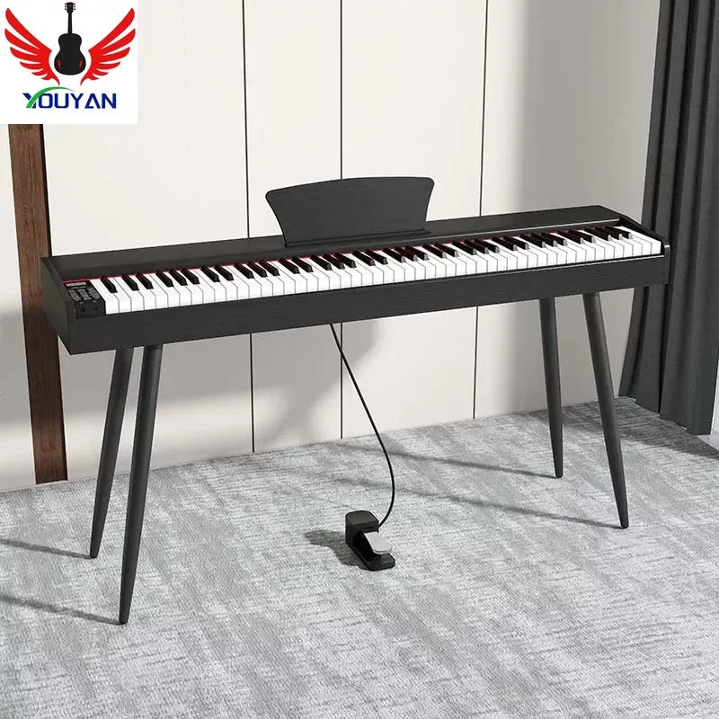 New Portable 88- Key Digital Keyboard Piano, Wooden Electric Hammer, Weighted Full Size Keyboard for Beginning Student
