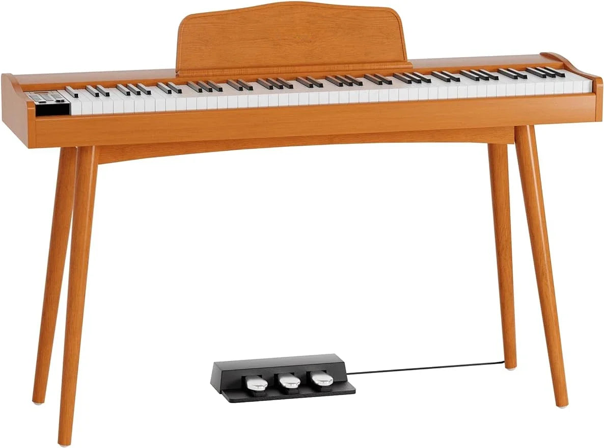 New Portable 88- Key Digital Keyboard Piano, Wooden Electric Hammer, Weighted Full Size Keyboard for Beginning Student
