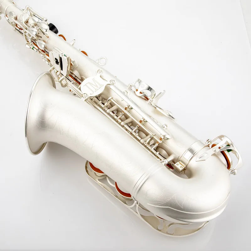 New Real Picture Alto Saxophone Silvering Plated Musical Instruments E Flat Sax with Mouthpiece Professional