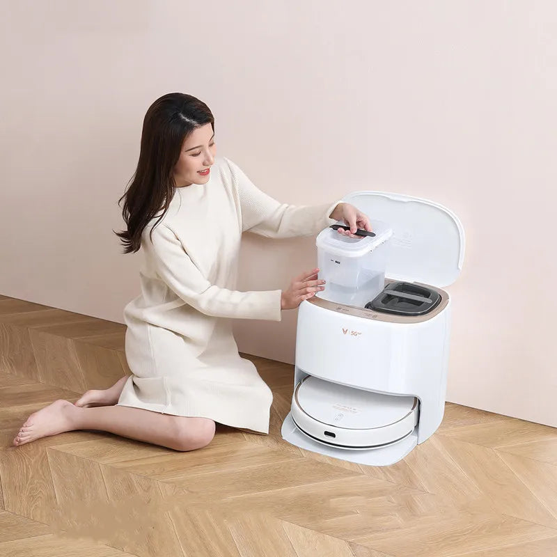 New Viomi Sweeping Robot Three-in-one Sweeping Mop Robot Intelligent Fully Automatic Electrolytic Water Cleaning and Self-drying