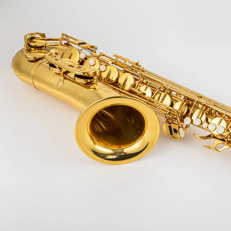 New high quality tenor saxophone Golden tenor saxophone Complete accessories Mouthpiece and case