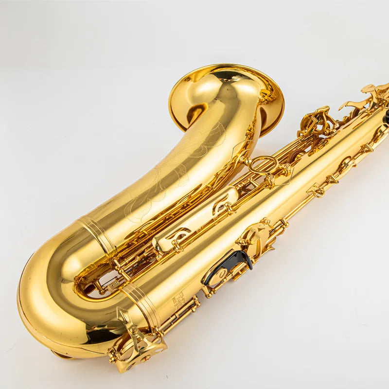 New high quality tenor saxophone Golden tenor saxophone Complete accessories Mouthpiece and case