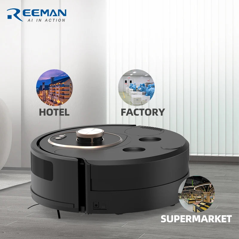 Newest Design Avoid Obstacle Easy Commercial Industrial Sweeping Robot Vacuum Mop Cleaner