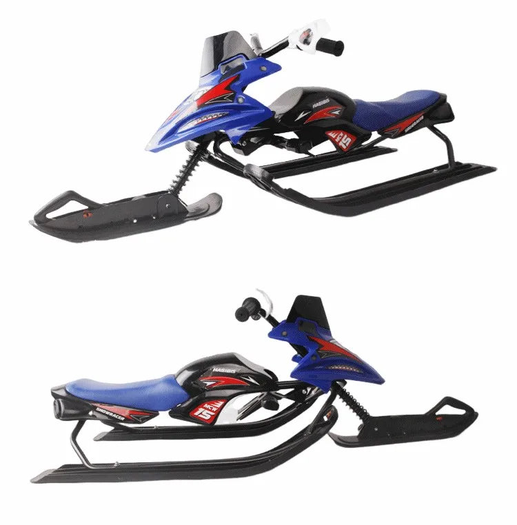 Newest Ski Car for Adults and Kids - Skiing Vehicle Motorcycle, Snowboard, and Snow Sledge. Ski Equipment and Supplies.