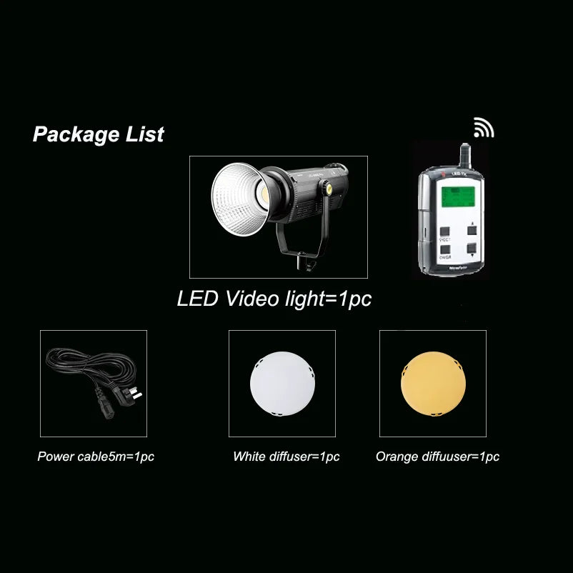 Nicefoto 3000B Pro 300w 5600K S-type Mount Professional Led Video Light With Remote Control For Photographic Equipment Studio