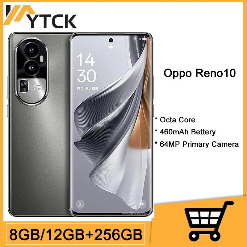 Official New OPPo Reno 10 5G SmartPhone Octa Core Snapdragon 778G 6.7" 120Hz 64MP Rear three Camera 4600mAh 80W Google Play NFC