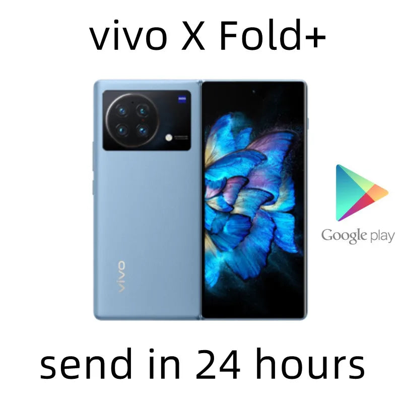 Original New VIVO X Fold + Plus 5G Cell Phone 8.03inch AMOLED Snapdragon 8+ Gen1 4730Mah 80W Dash Charge NFC Android 12