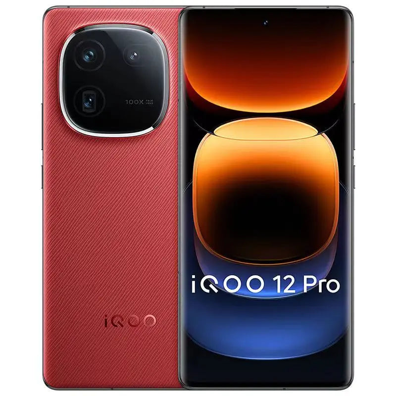 Original Vivo Iqoo 12 Mobile Phone Android 14.0 OTA Update 120W Charge 6.78" AMOLED 144HZ 64.0MP Camera Snapdragon 8 Gen 3