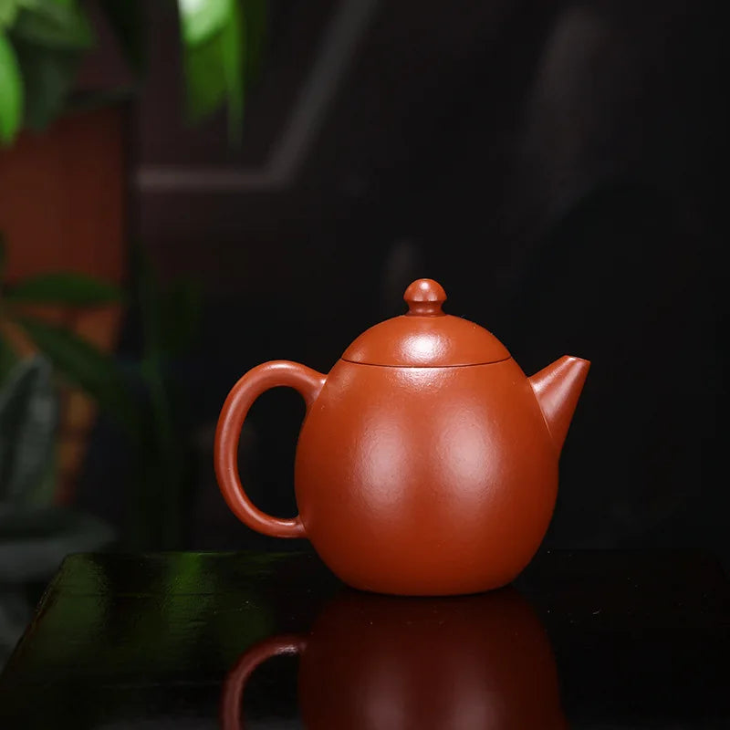 Original ore Yixing purple clay pot master handmade wrinkled skin Zhuni gentian pot 220cc collection tea set