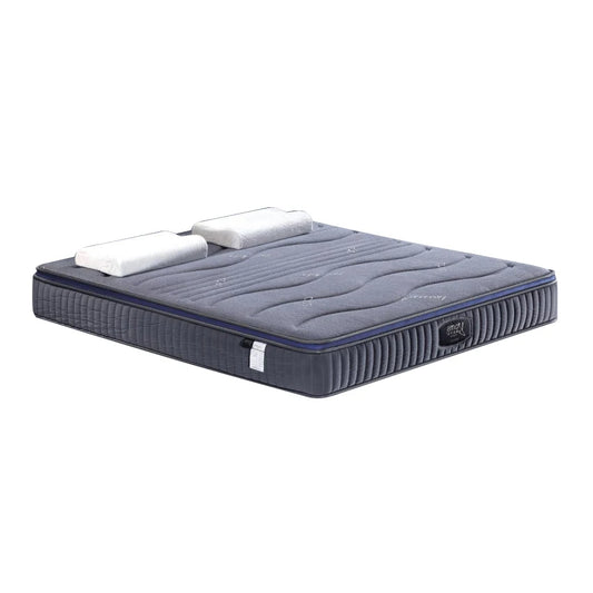 Orthopedic queen size king size bed latex memory foam pocket spring mattress in a box mattresses