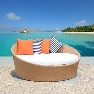 Outdoor sofa, bird's nest rattan bed, villa, courtyard terrace, scenic spot, creative birdcage sofa