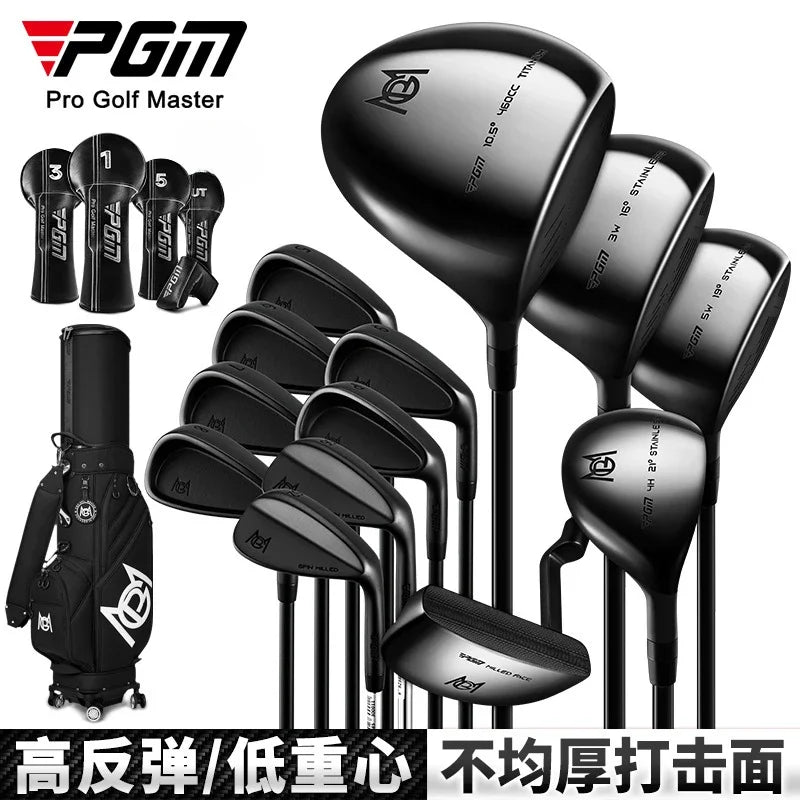 PGM Golf Clubs Low Center of Gravity High-end Men's Set of 13 Poles Ultra-light Carbon Rod with High Rebound MTG062