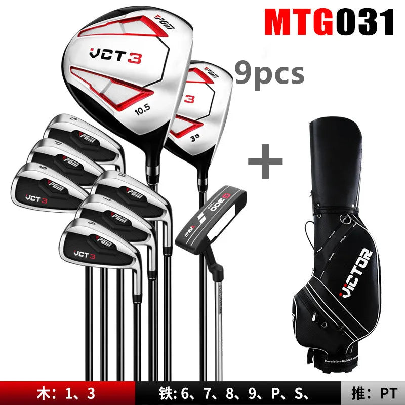 PGM Manufacturer Directly Supplies VCT3 Men's Golf Clubs Beginner's Complete Sets Of 12/9 Pcs With Bag Training Exercise Sports