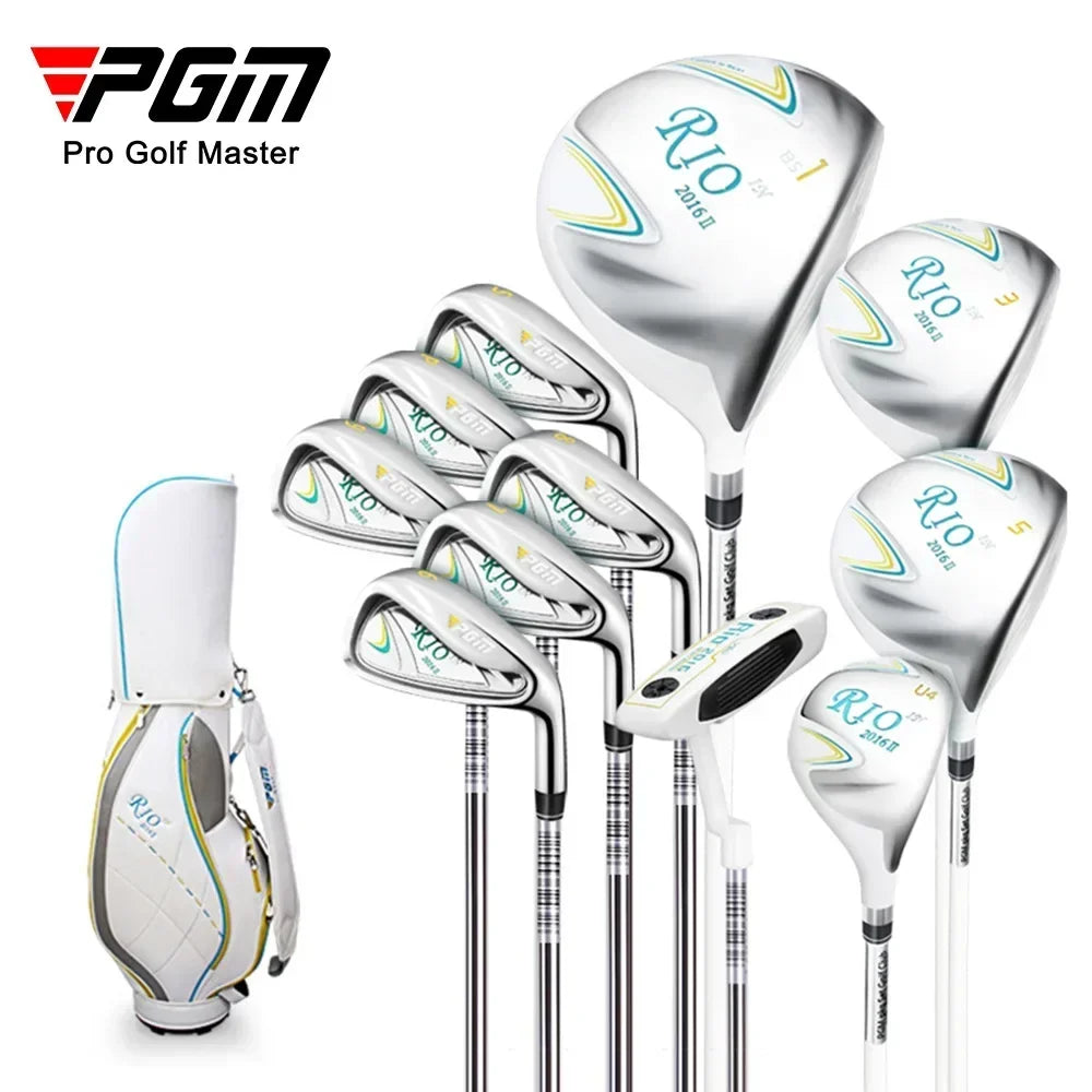 PGM Women's Golf Club Elegant Women's Carbon Shaft Set 11-Pole Junior High School Scholar Practice Rod LTG014