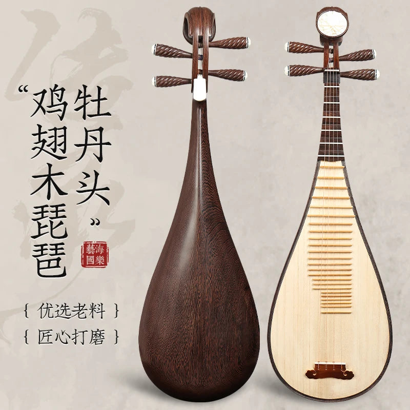 MMOOKA Pipa Chinese lute String Musical Instrument Grade Examination Special Fengweitou Five-string Specialty