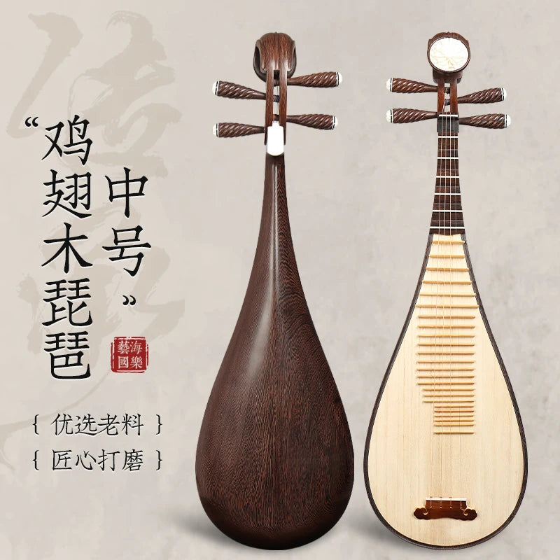 MMOOKA Pipa Chinese lute String Musical Instrument Grade Examination Special Fengweitou Five-string Specialty