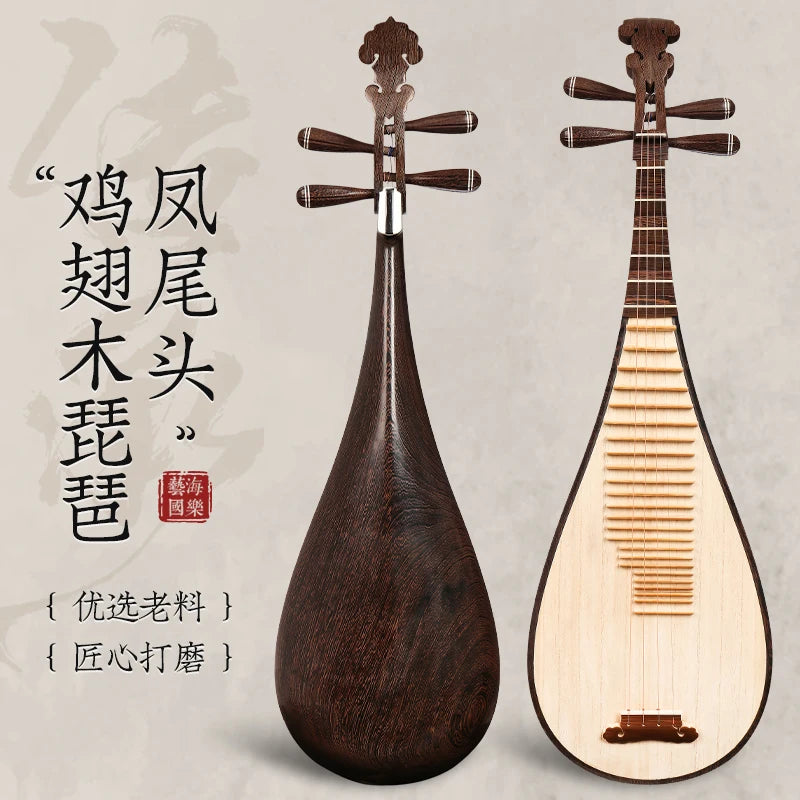 MMOOKA Pipa Chinese lute String Musical Instrument Grade Examination Special Fengweitou Five-string Specialty