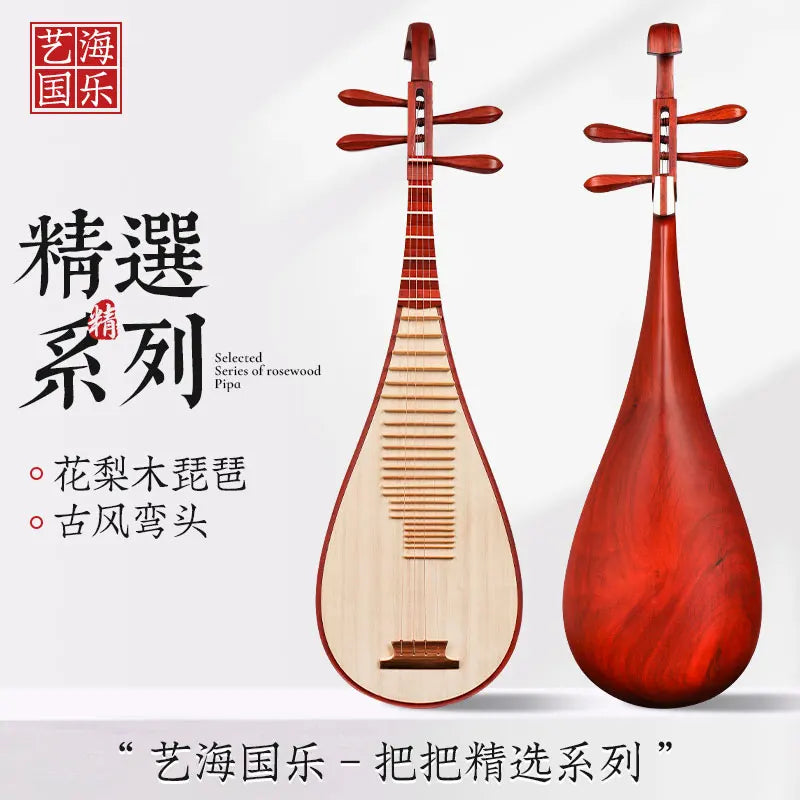 MMOOKA Pipa Chinese lute String Musical Instrument Grade Examination Special Fengweitou Five-string Specialty