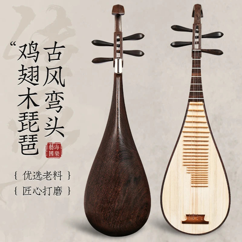 MMOOKA Pipa Chinese lute String Musical Instrument Grade Examination Special Fengweitou Five-string Specialty