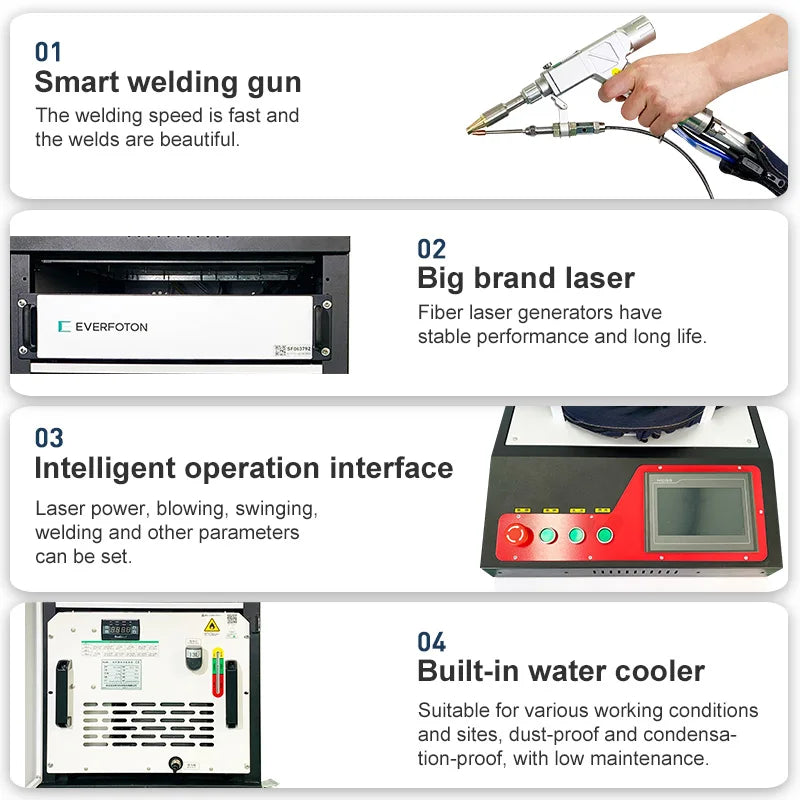 Portable Handheld Laser Welding Machine 1000W/1500W/2000W Cutting Laser Rust Cleaning Remover Equipment For metal and steel 220V