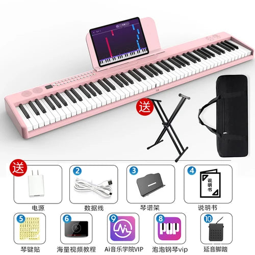 Portable Keyboard Piano Adults Electronic Professional Intelligent Piano Keyboard Miniature Teclado Piano Musical Instruments