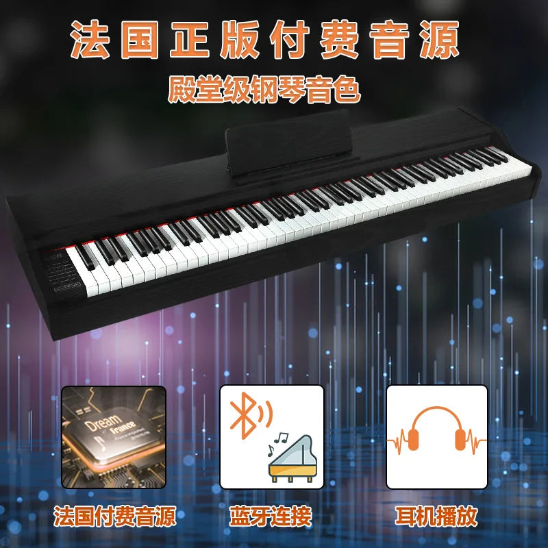 Portable Professional Electronic Piano 88 Heavy Keys Organ Musical Keyboard Synthesizer Teclado Infantil Musical Instruments