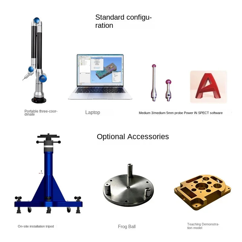 Portable Three-Coordinate Measuring Articulated Arm Measuring Machine Measuring Instrument Three-Dimensional Scanning Tester