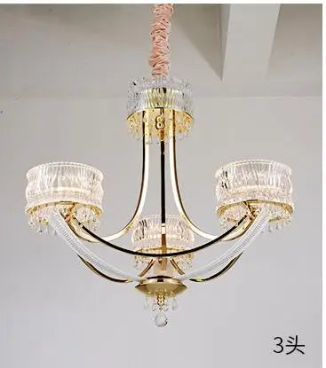 Post-modern light luxury chandelier personality creative Crystal light simple European atmosphere Crown Villa designer art lamps