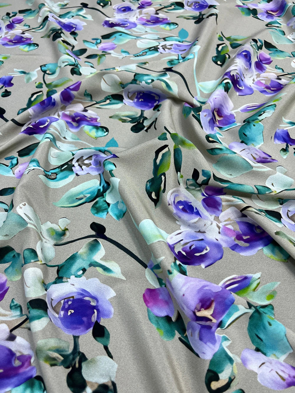 Printed Silk Stretch Crepe Fabric 18momme Width 140cm 100% Pure Silk Material For Shirt And Dresses Wholesale 2330