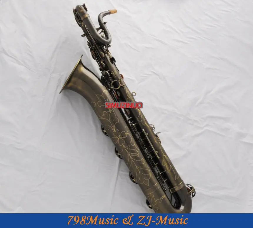 Professional Baritone Saxophone Antique Eb sax Low A Germany Mouthpiece