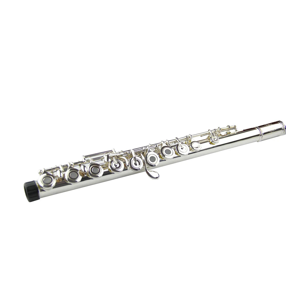 Professional Grade 17 Open Hole Imported Sterling Silver Body Flute