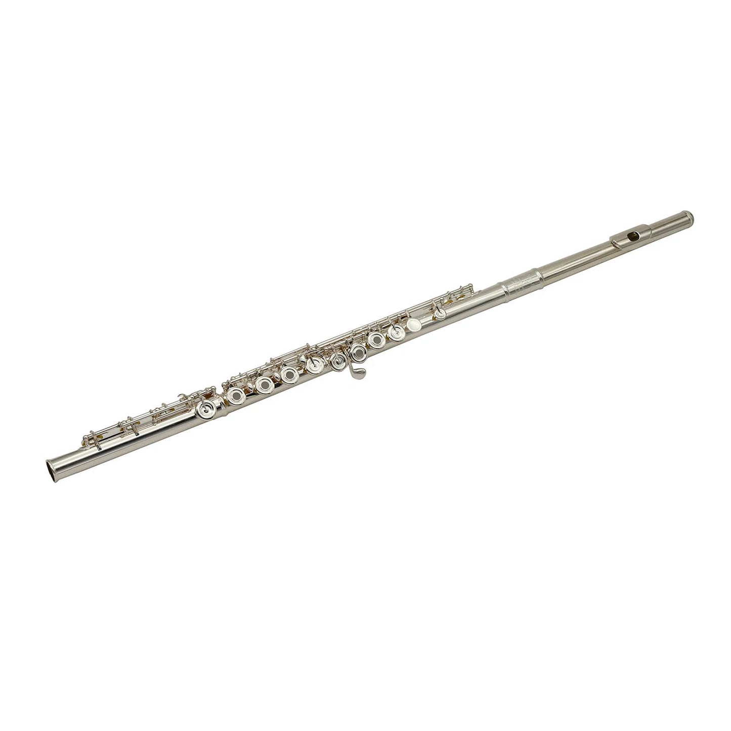 Professional Handmade Silver Plated Flute Woodwind Instrument For Advanced Player OEM