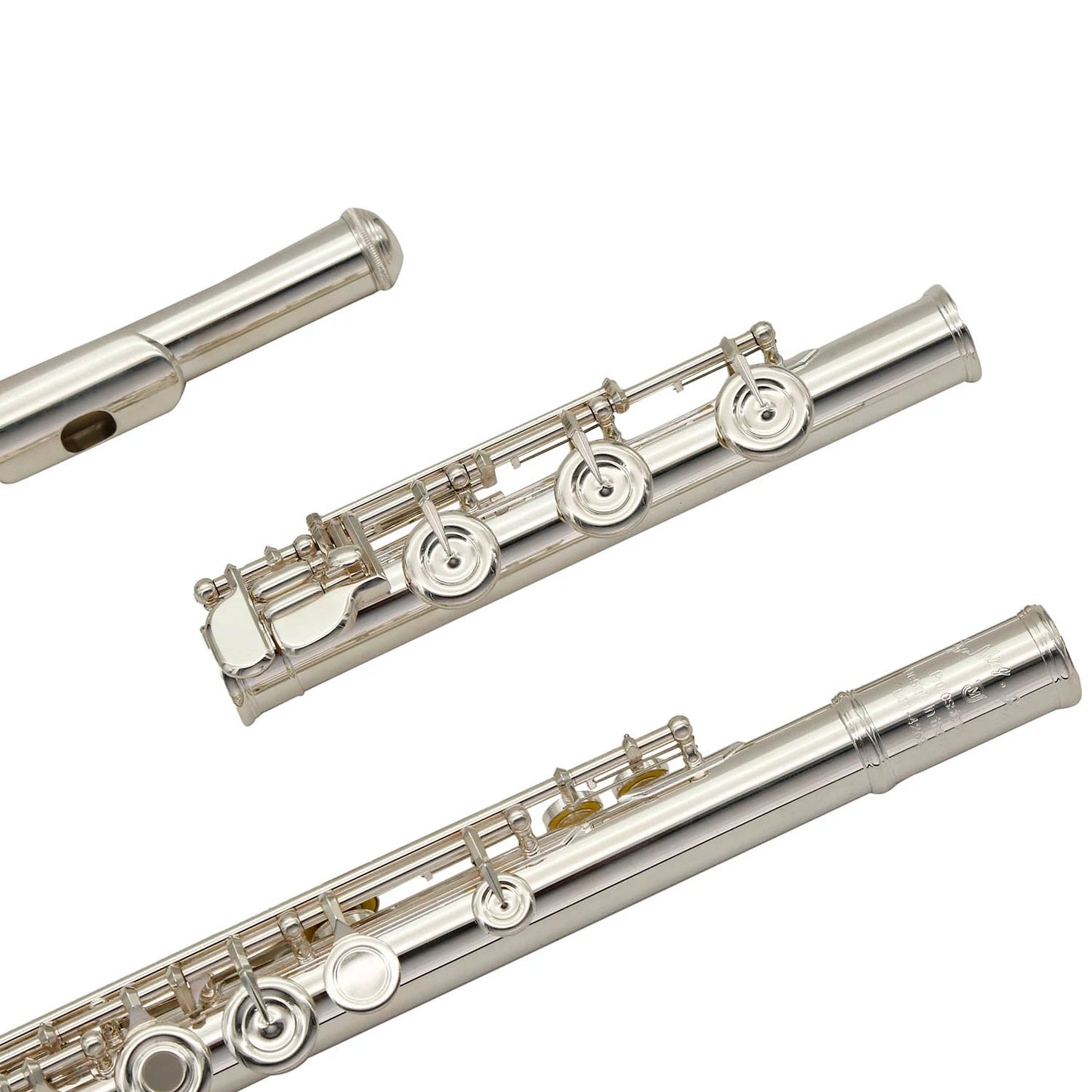 Professional Handmade Silver Plated Flute Woodwind Instrument For Advanced Player OEM