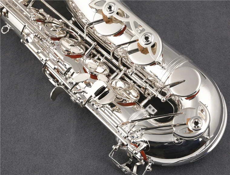 Professional Janpan KUNO KTS-902 Tenor Brand Saxophone Bb Tune Exquisite Silver Plated Woodwinds Instrument With Mouthpiece Case