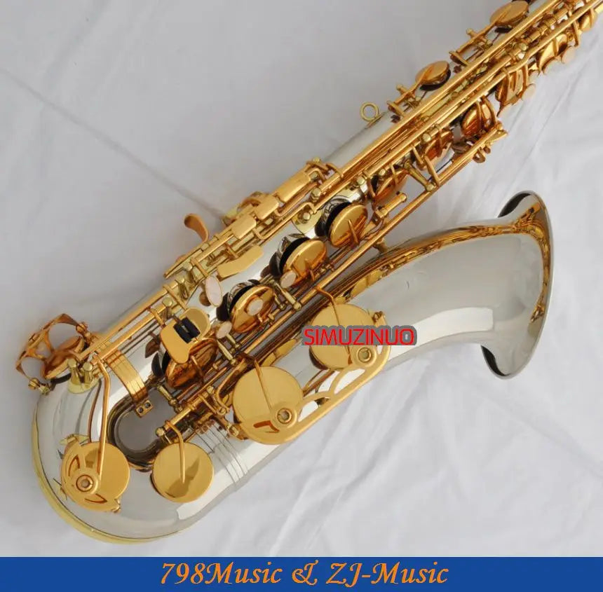 Professional New Cupronickel Body Tenor Sax Bb Keys Saxophone High F# With Case