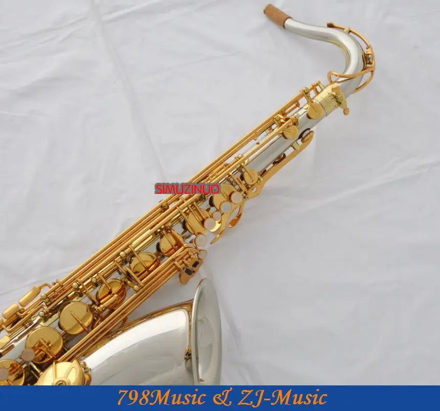 Professional New Cupronickel Body Tenor Sax Bb Keys Saxophone High F# With Case