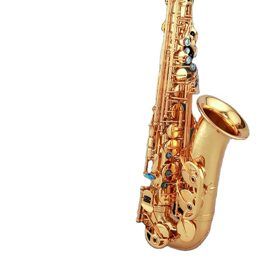 Professional Performance Grade Alto Saxophone Gold Lacquered Brass Eb Tone Alto sax