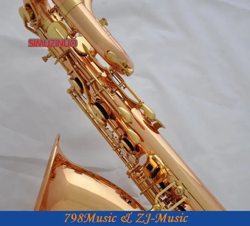 Professional Rose Brass Eb Baritone Saxophone Low A Sax High F new Case